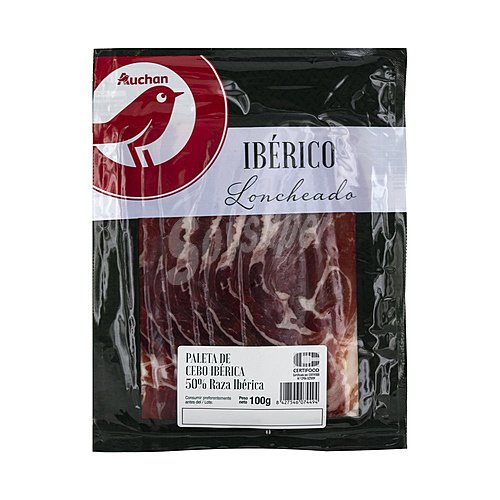 Producto alcampo Paleta de cebo ibérica (50% raza ibérica), cortada en lonchas producto alcampo