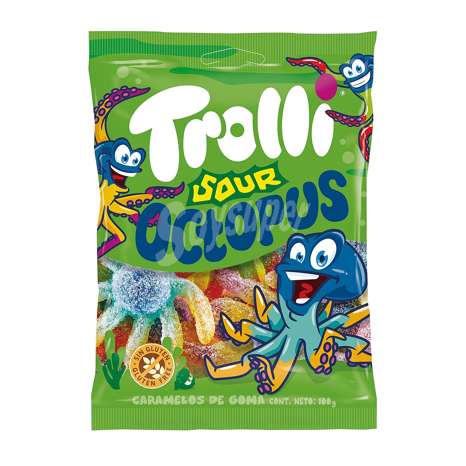 Golosinas pulpos pica pica Trolli