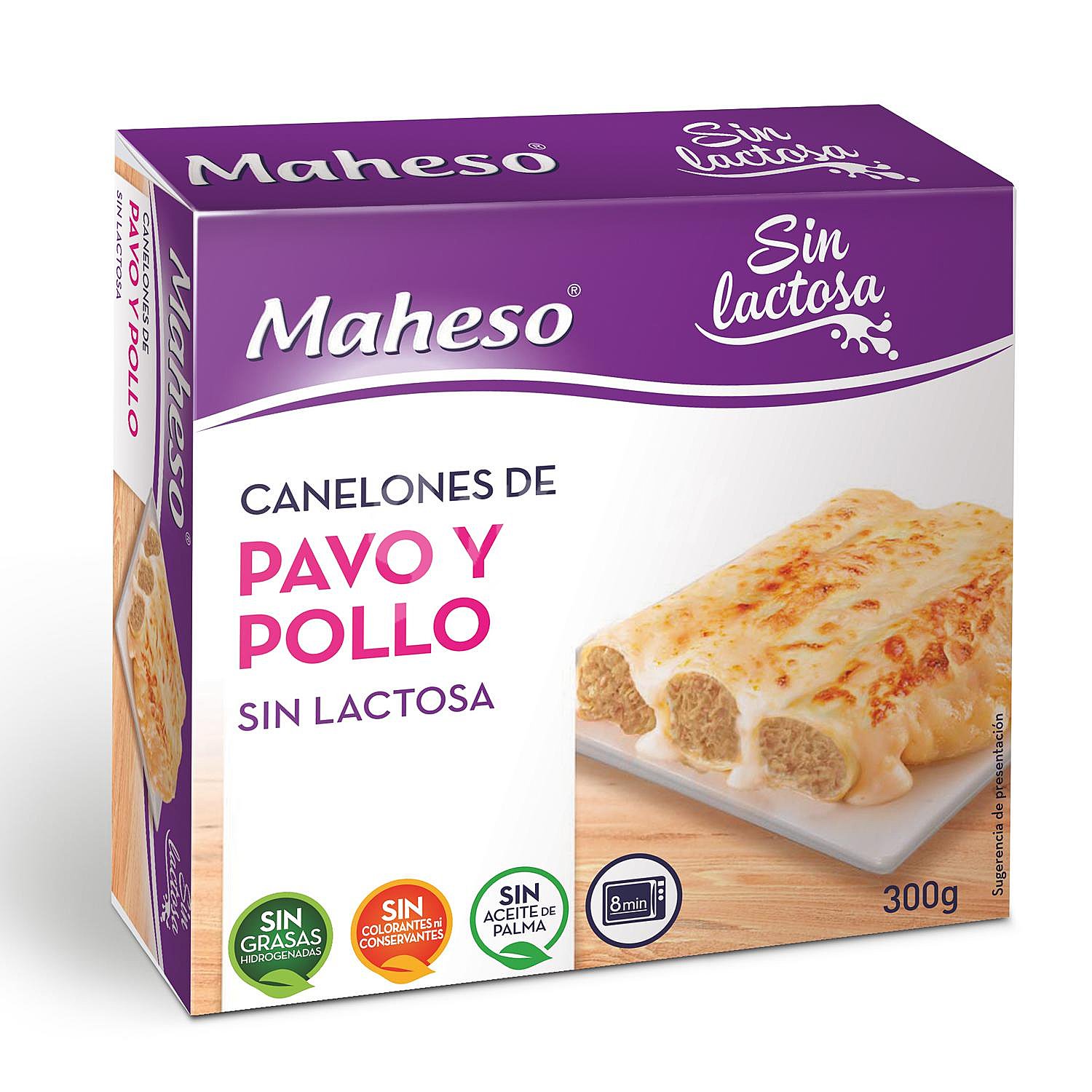 Canelones de pavo-pollo sin lactosa