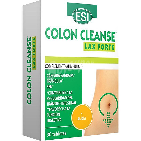 Colon Cleanse Lax Forte contribuye a la regularidad del tránsito intestinal caja s Cáscara sagrada, frángula y Sen