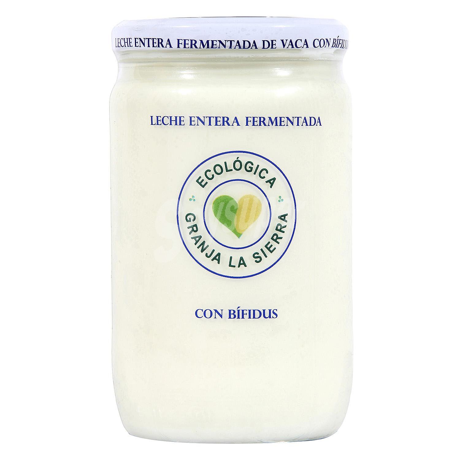 Leche entera fermentada ecológica Granja la sierra