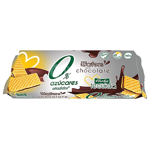 Florbú Galletas barquillo con relleno de chocolate sin grasas hidrogenadas florbú Te cuiida