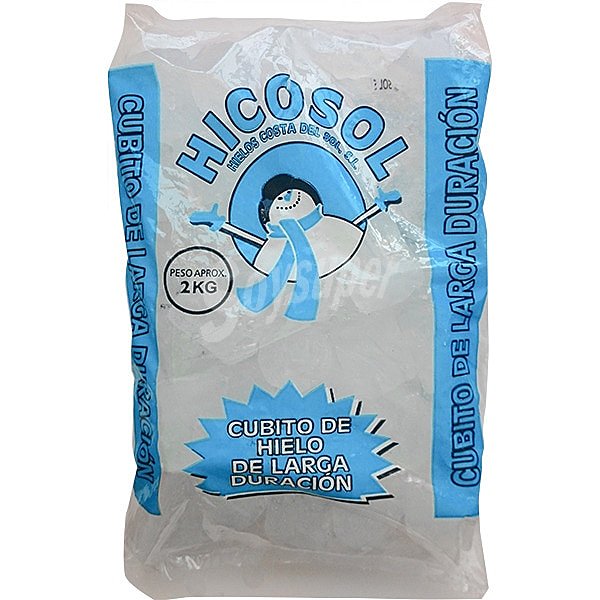 Bolsa de cubitos de hielo de larga duración