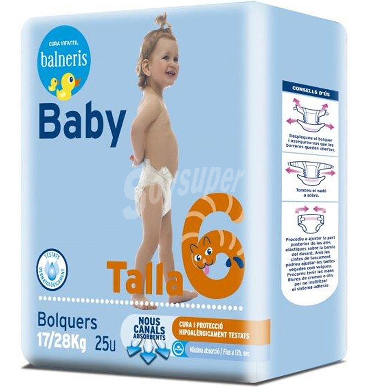 Pañal talla 6 balneris junior 17-28 kilos