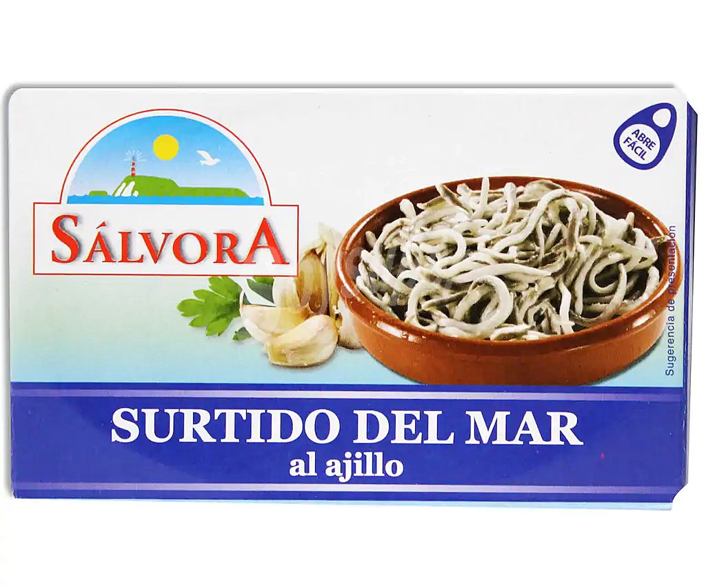 Sálvora Sucedáneo de angulas al ajillo picante sálvora