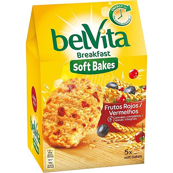 Galleta tierna de frutos rojos fontaneda belvita