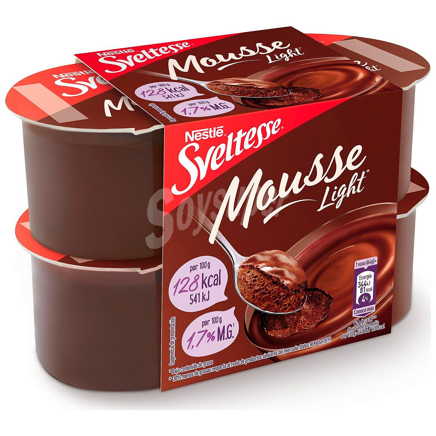 Mousse de chocolate 1,7 m.g