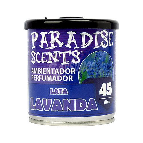 Ambientador en lata olor lavanda, paradise scents