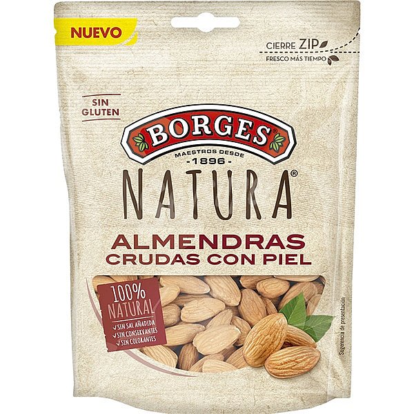 Almendras crudas con piel Borges Natura doy G