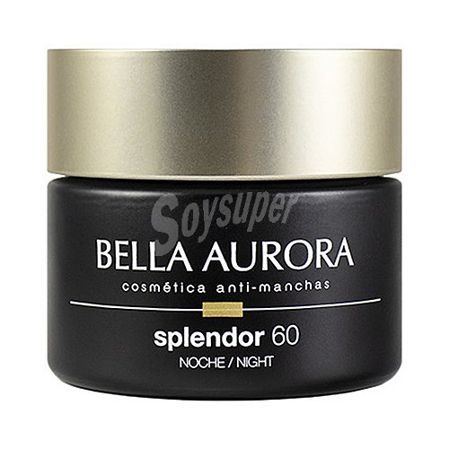 Bella aurora Crema de noche anti-edad y fortificante, especial pieles de +60 años bella aurora Splendor 60