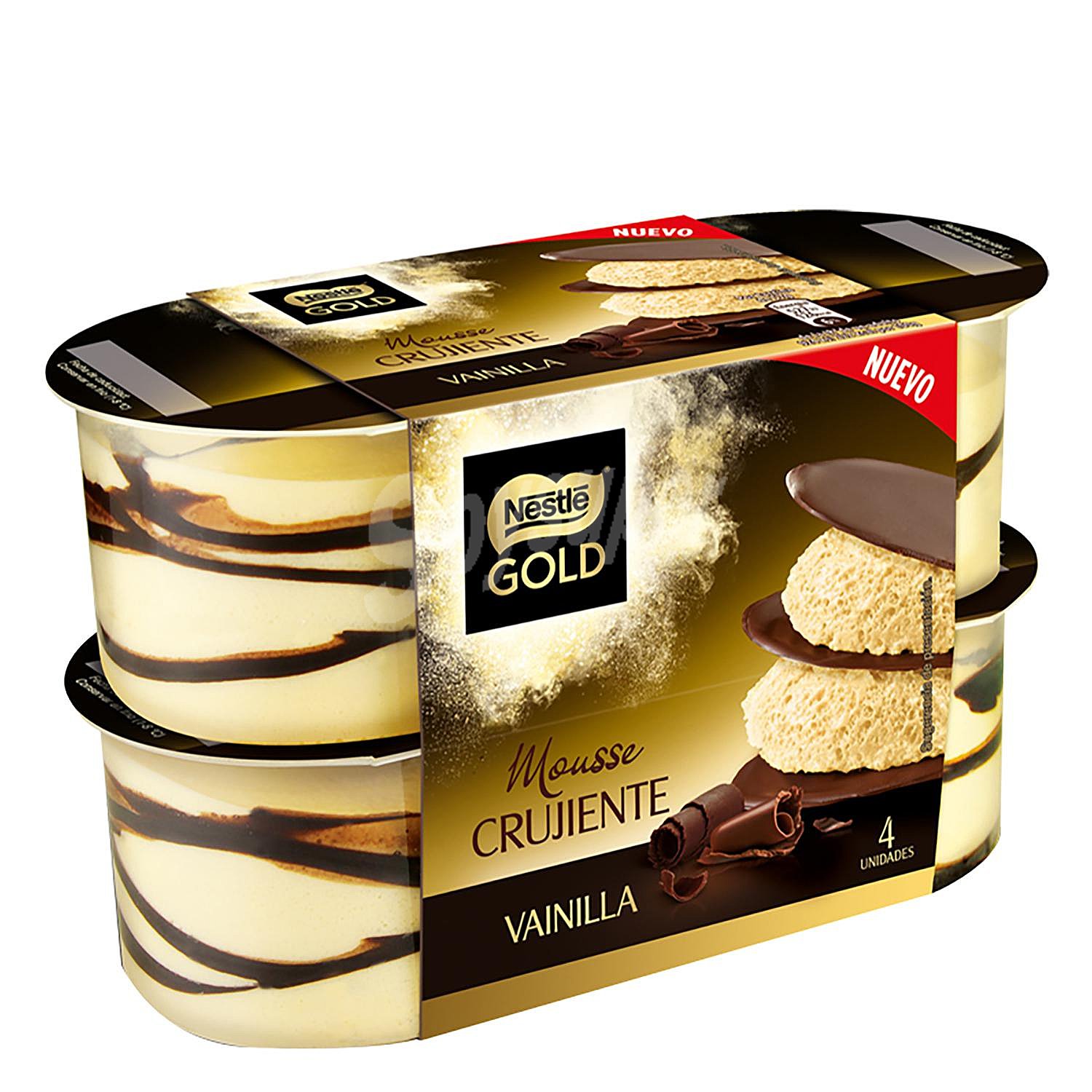 Mousse de vainilla crujiente Nestlé Gold