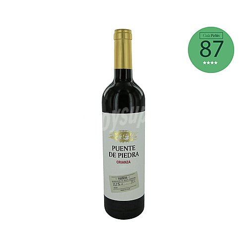 Puente DE piedra Vino tinto crianza con D.O.P Cariñena