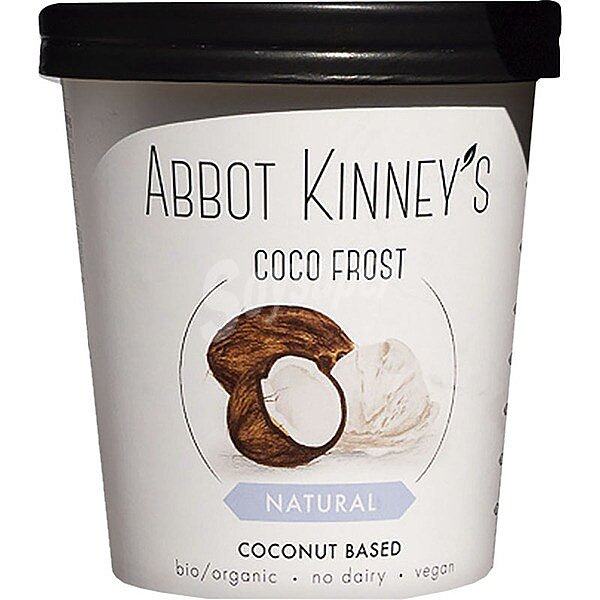 Coco Frost helado de yogurt de leche de coco sabor natural ecológico y sin gluten kinney's