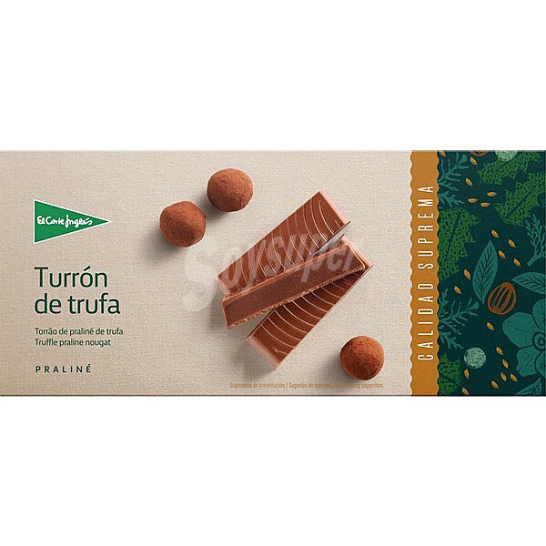 Turrón de trufa Sin Gluten Calidad Suprema selection