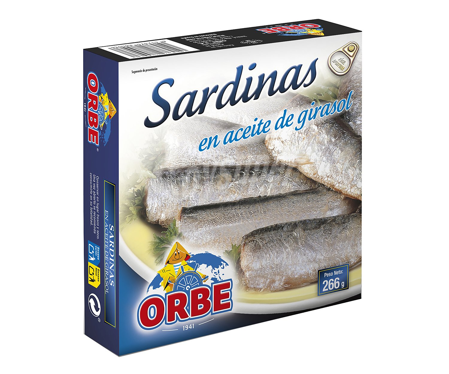 Orbe Sardinas en aceite de girasol orbe