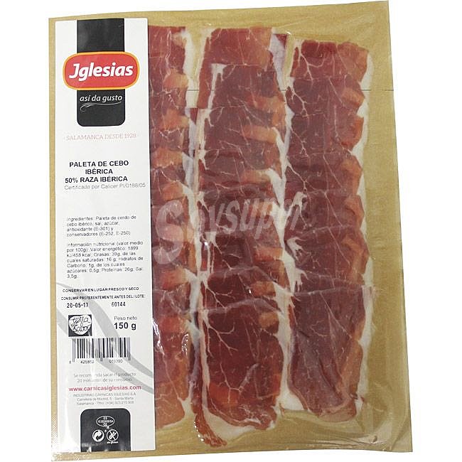 Tapas paleta ibérica cebo 50% r. ibérica