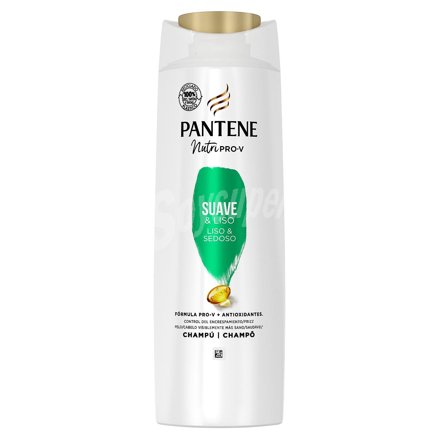 Champú suave & liso fórmula pro-v con antioxidantes para cabello encrespado y rebelde Nutri pro-v Pantene