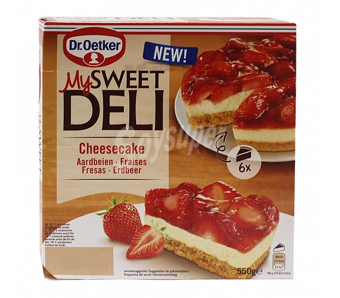 Pastel de queso-fresa DR. oetker