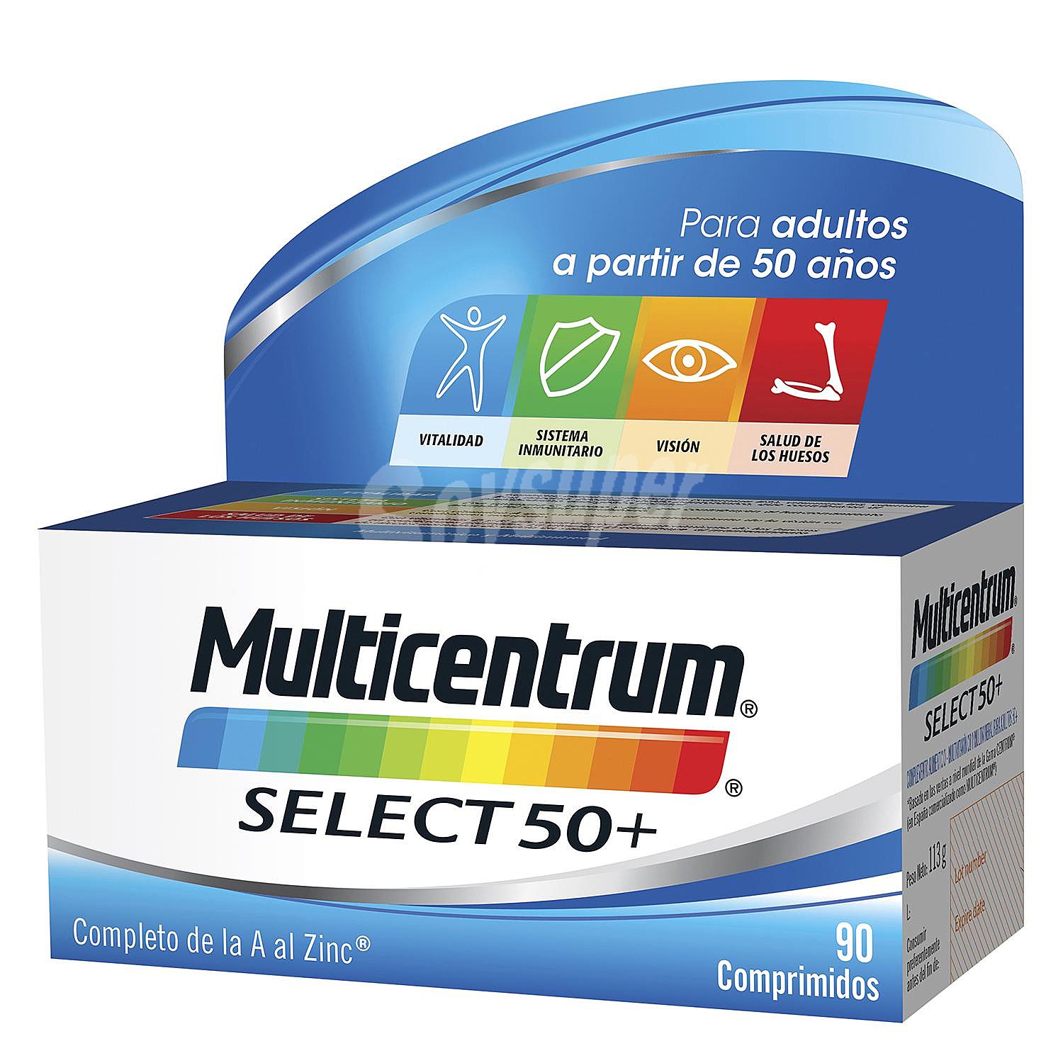 Select 50+ multivitamínico completo para adultos mayores de 50 años