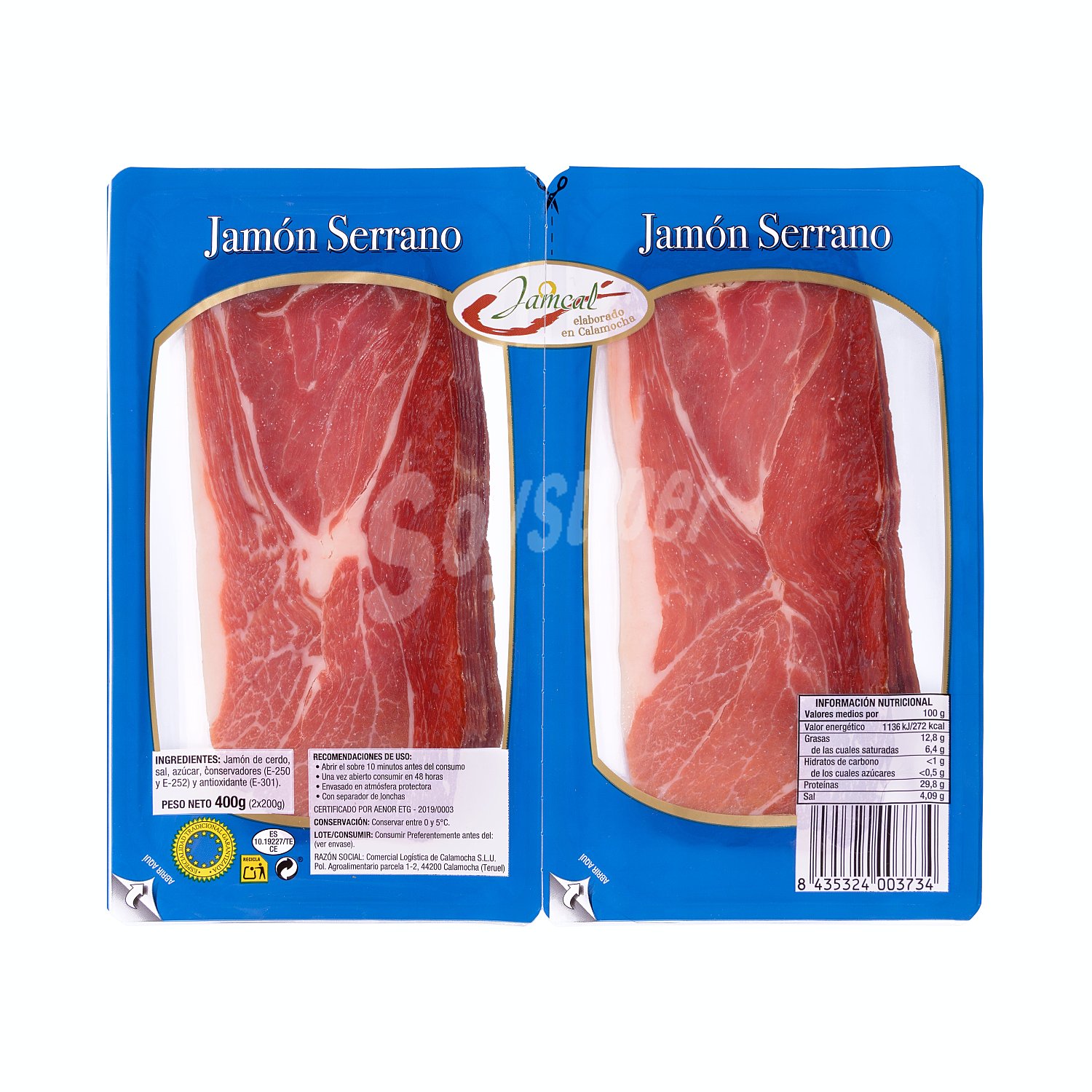 Jamón curado lonchas