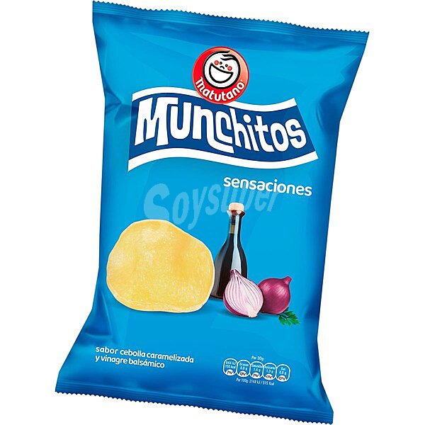 Munchitos Sensaciones snack de patata sabor cebolla caramelizada y vinagre de Módena