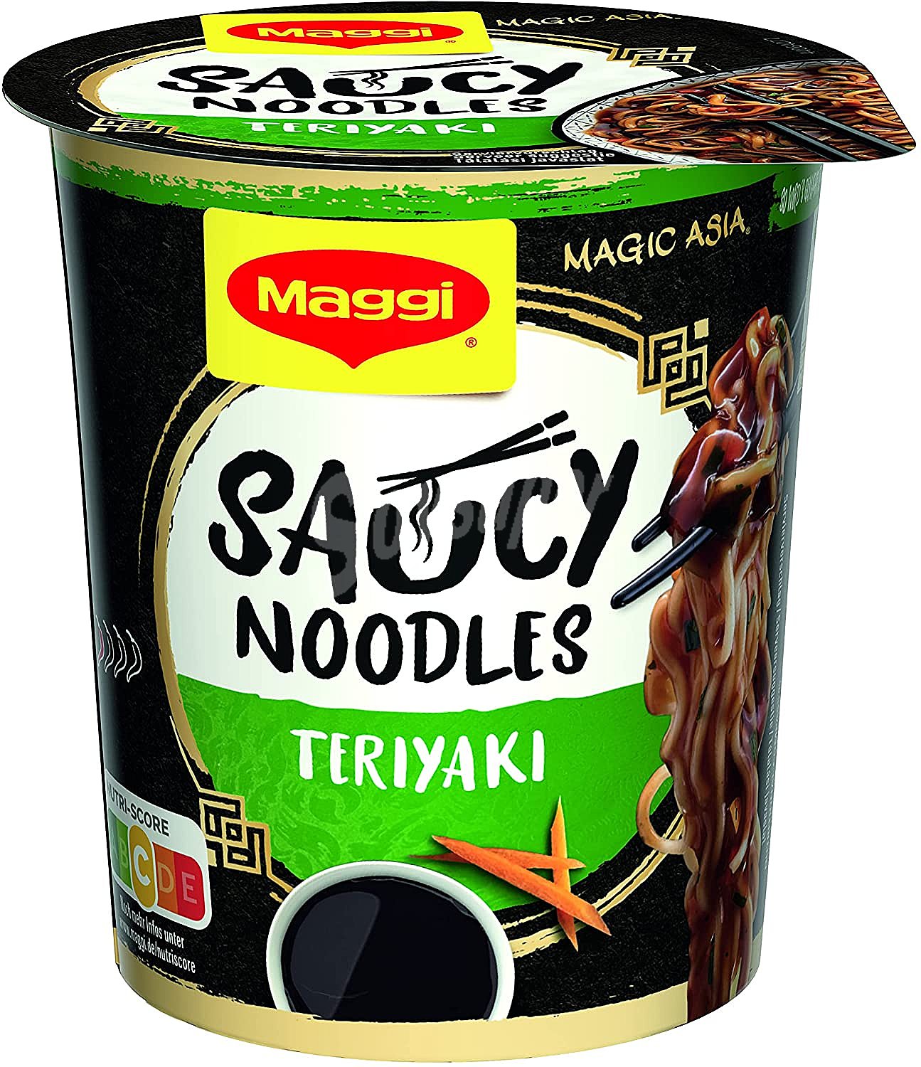 Saucy noodles sabor teriyaki Maggi sin aceite de palma