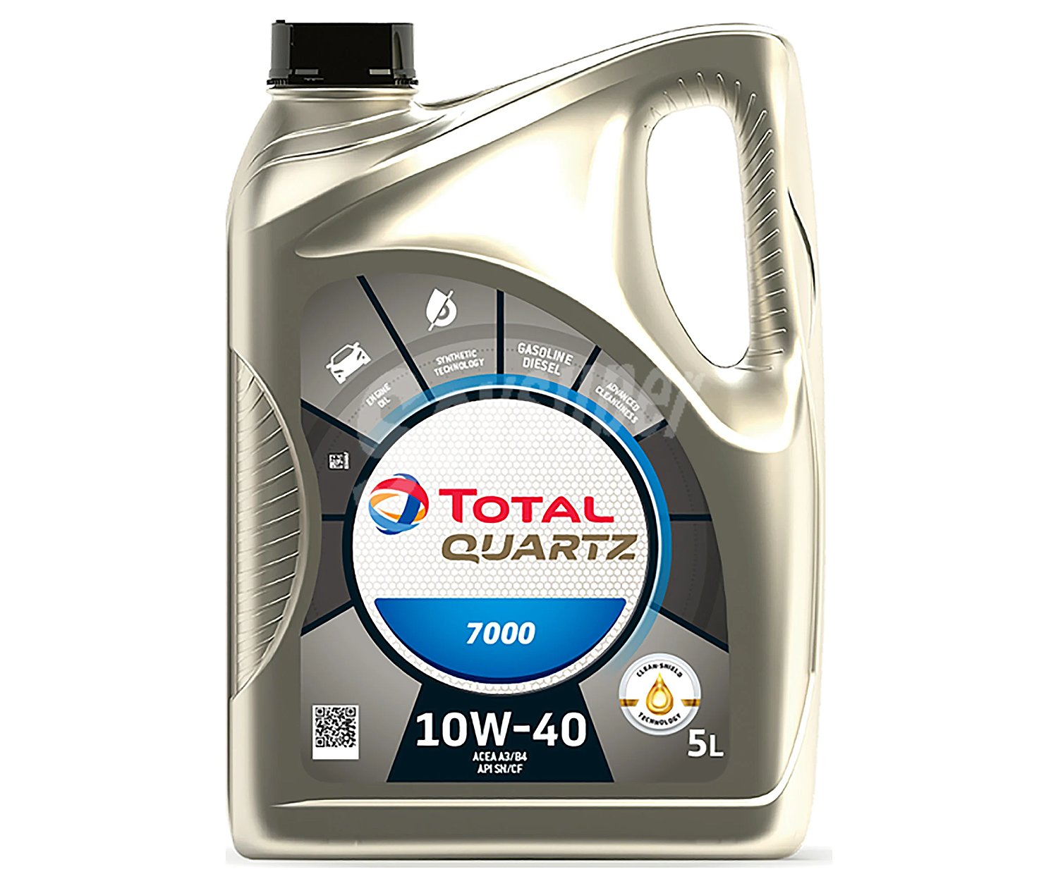 Aceite semisintético multigrado para motores gasolina y diésel total quartz 10W40