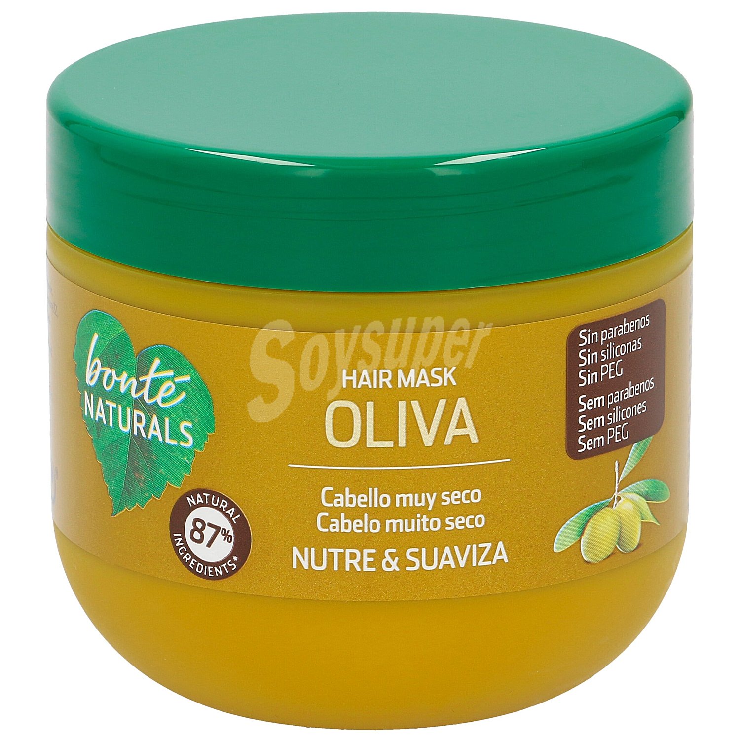 Mascarilla capilar oliva nutritiva Bonté Naturals