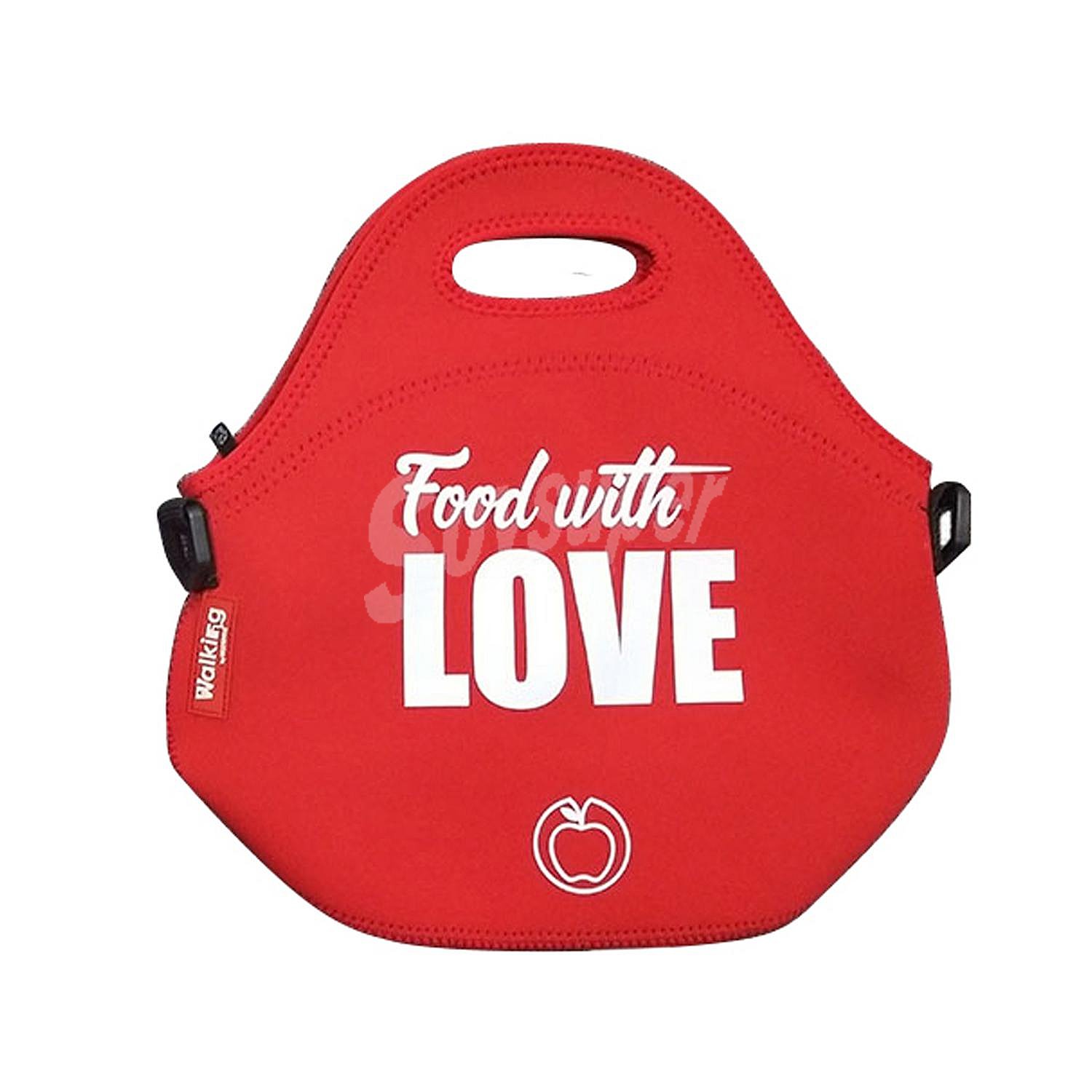 Bolsa de Alimentación de Neopreno bergner Food with Love 30x30x17 cm - Rojo