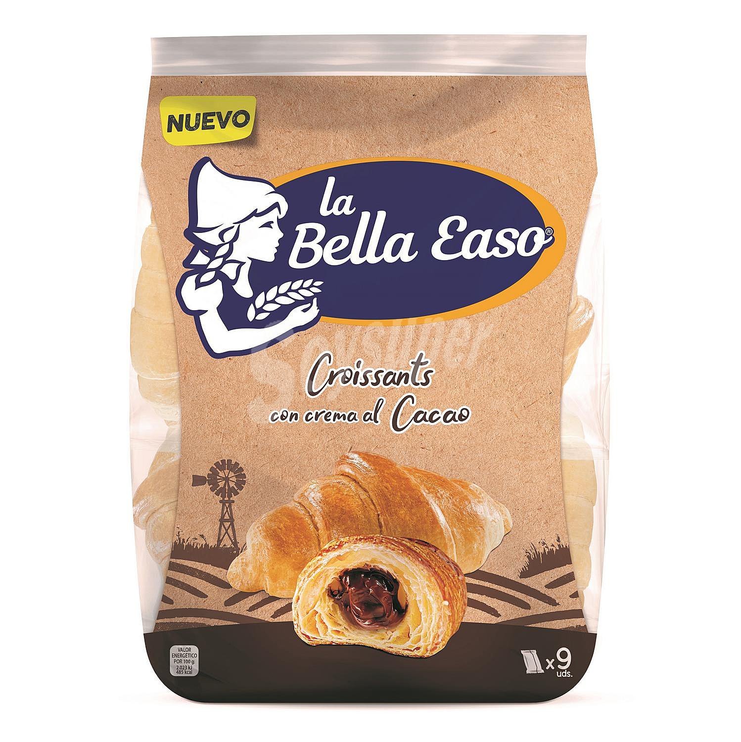 Croissants con crema al cacao La Bella Easo