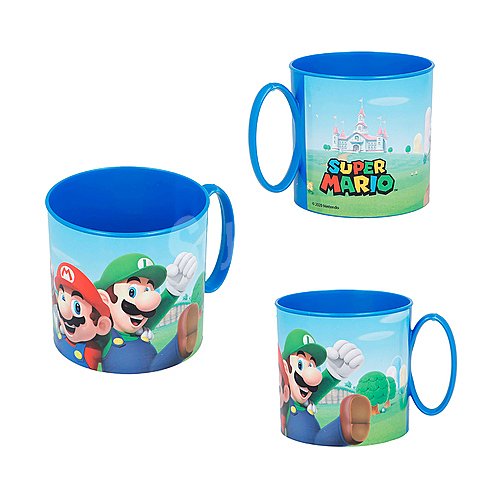 Taza de plástico con capacidad de , diseño Mario Bross, stor