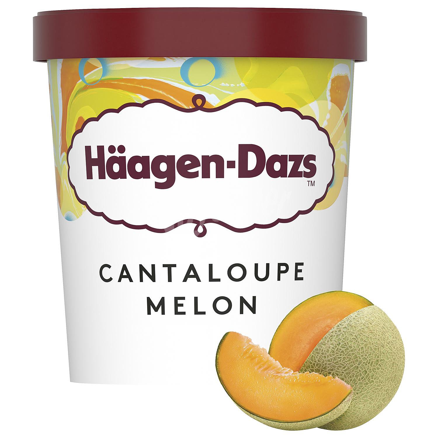 Helado de melón cantaloupe