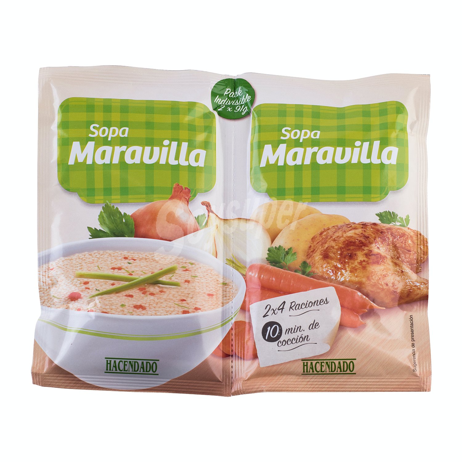 Sopa deshidratada maravilla