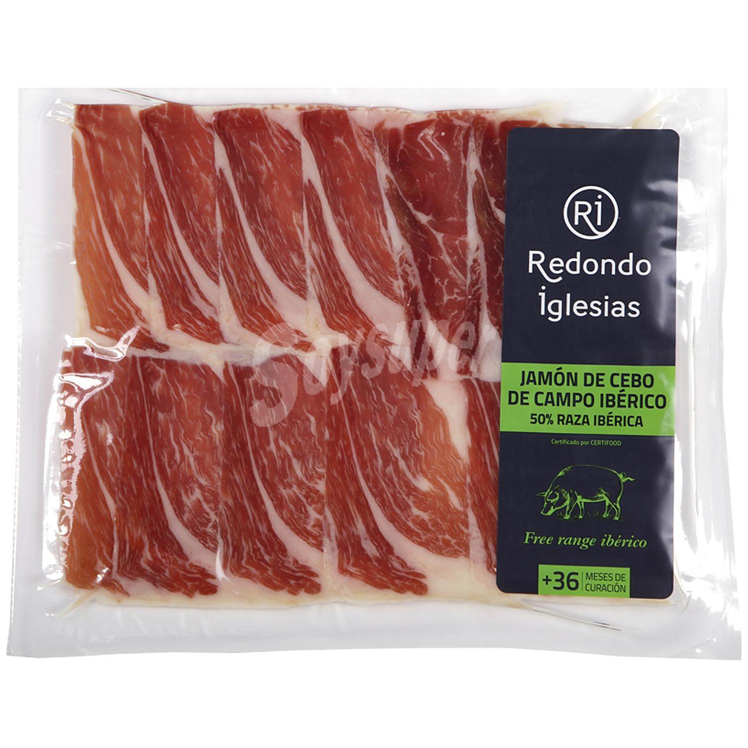 Jamón de Cebo de Campo Ibérico 50% Raza Ibérica en lonchas sin gluten