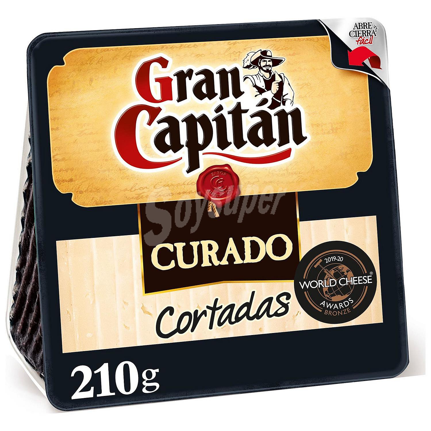 Queso curado cortadas cuña