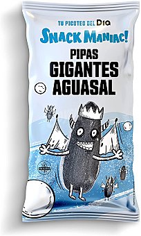 Pipas gigantes aguasal Snack Maniac