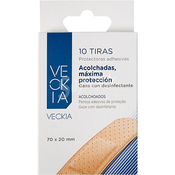 Tiritas protectoras adhesivas acolchada y máxima protección color piel