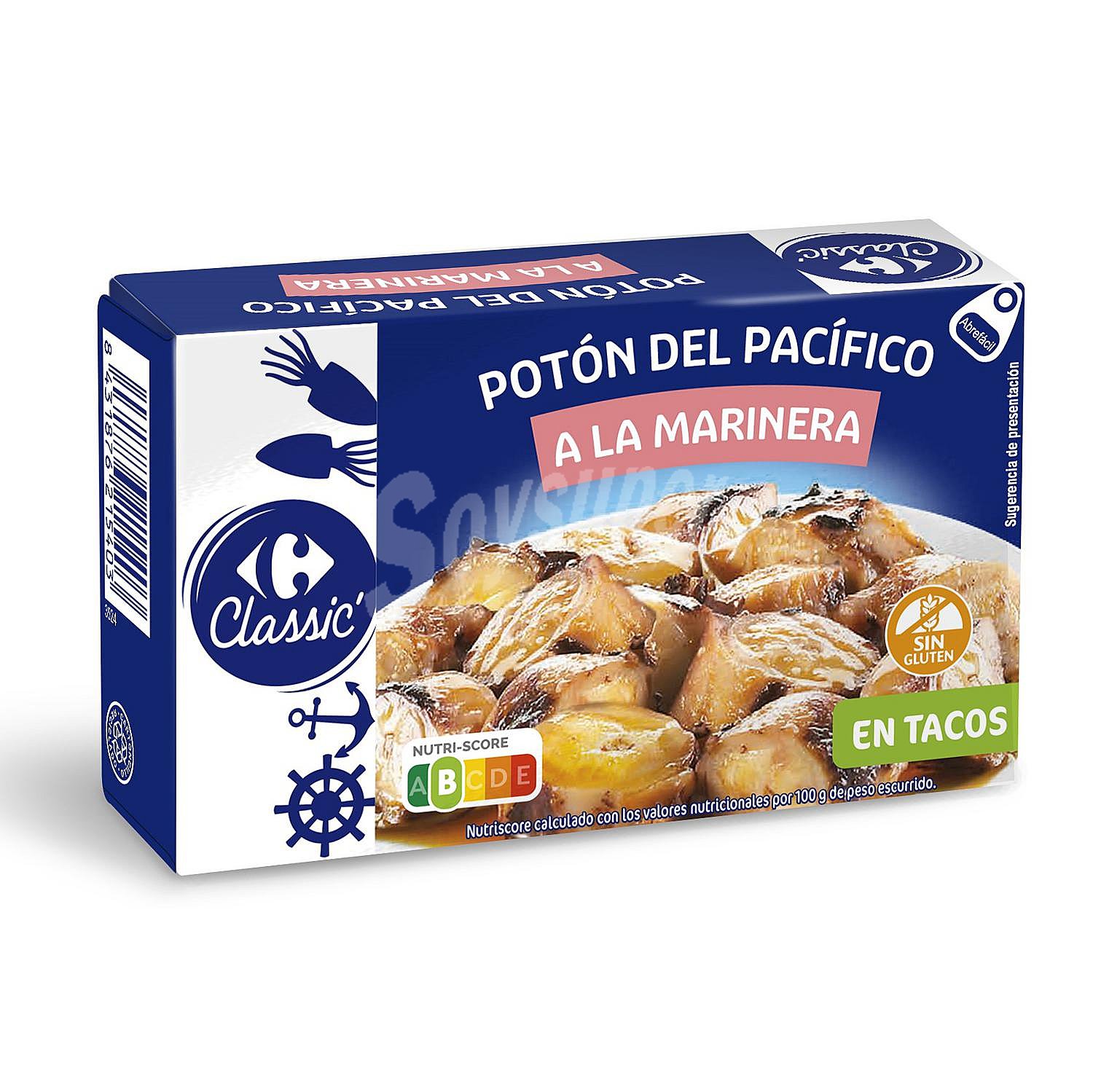 Tacos de potón a la marinera Classic´ Carrefour sin gluten