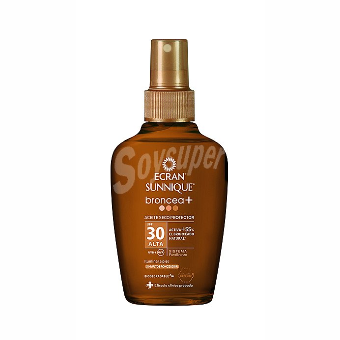 Sunnique aceite bronceador protector solar spf 30 +