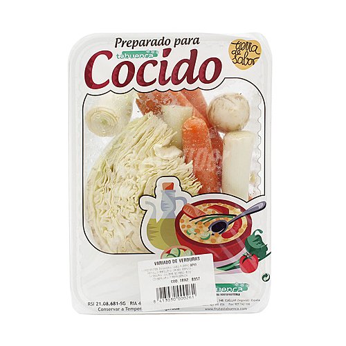 Preparado para cocido bandeja tierra DE sabor