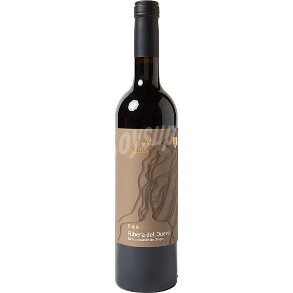 Vino tinto roble D.O. Ribera del Duero elaborado para grupo El Corte Ingles botella 75 cl