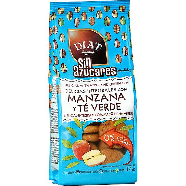 delicias integrales con manzana y té verde sin azúcares añadidos 