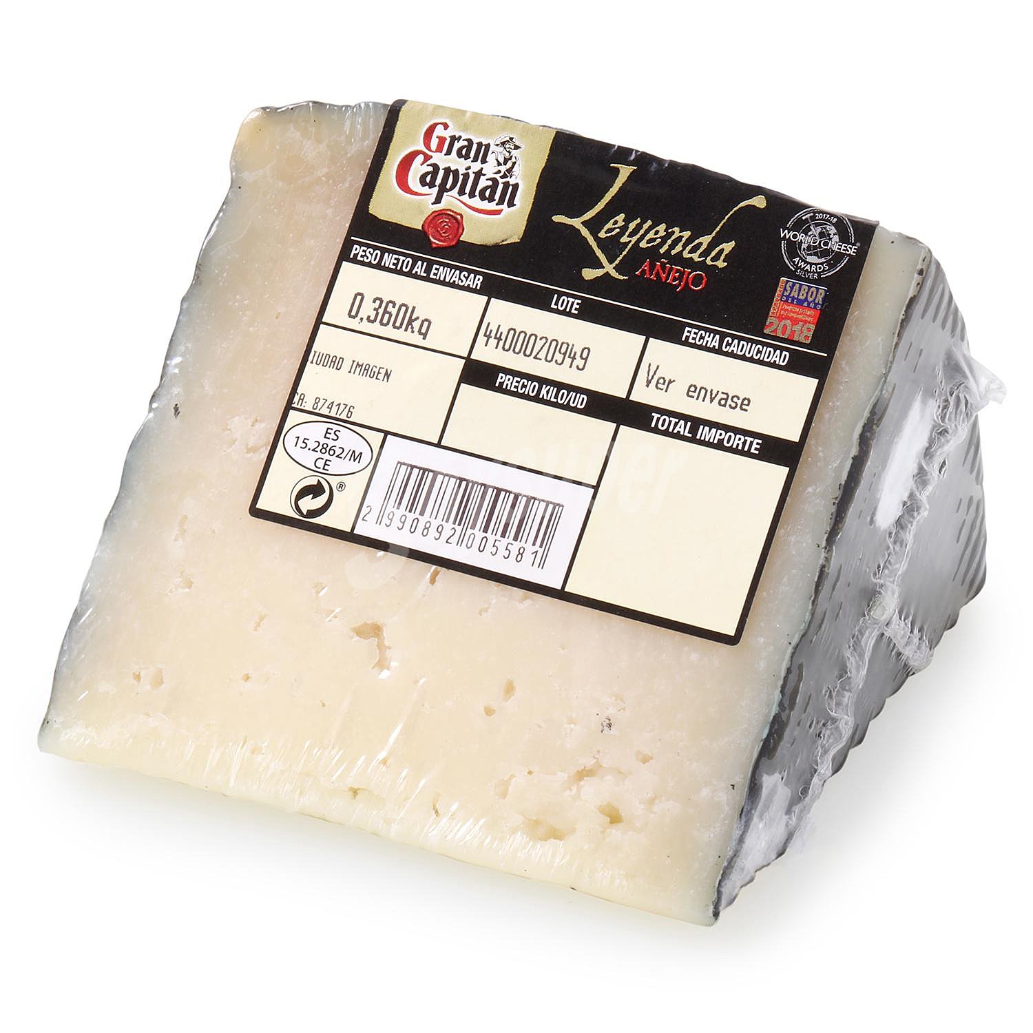 Queso curado mezcla Leyenda cuña 1/8