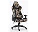 Silla gaming militar, almohadilla lumbar, reclinable, regulación de altura D328