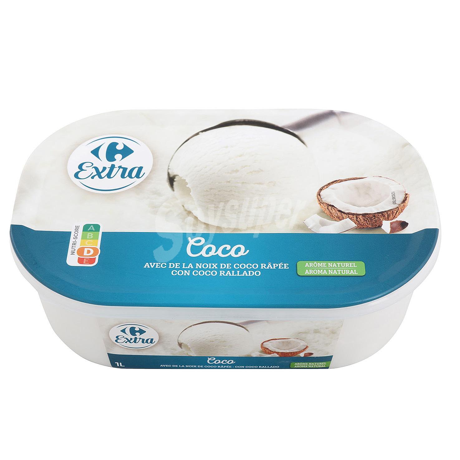 Helado de coco Carrefour