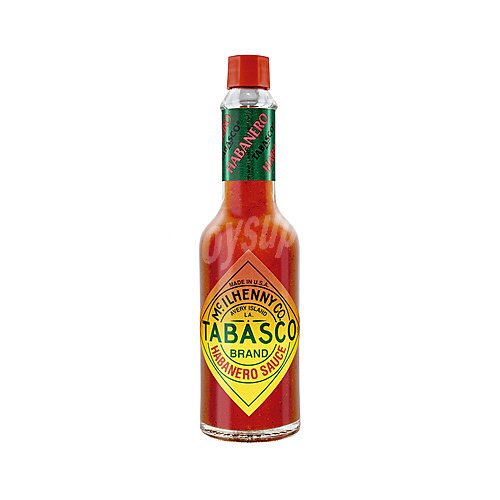 Salsa picante habanero tabasco