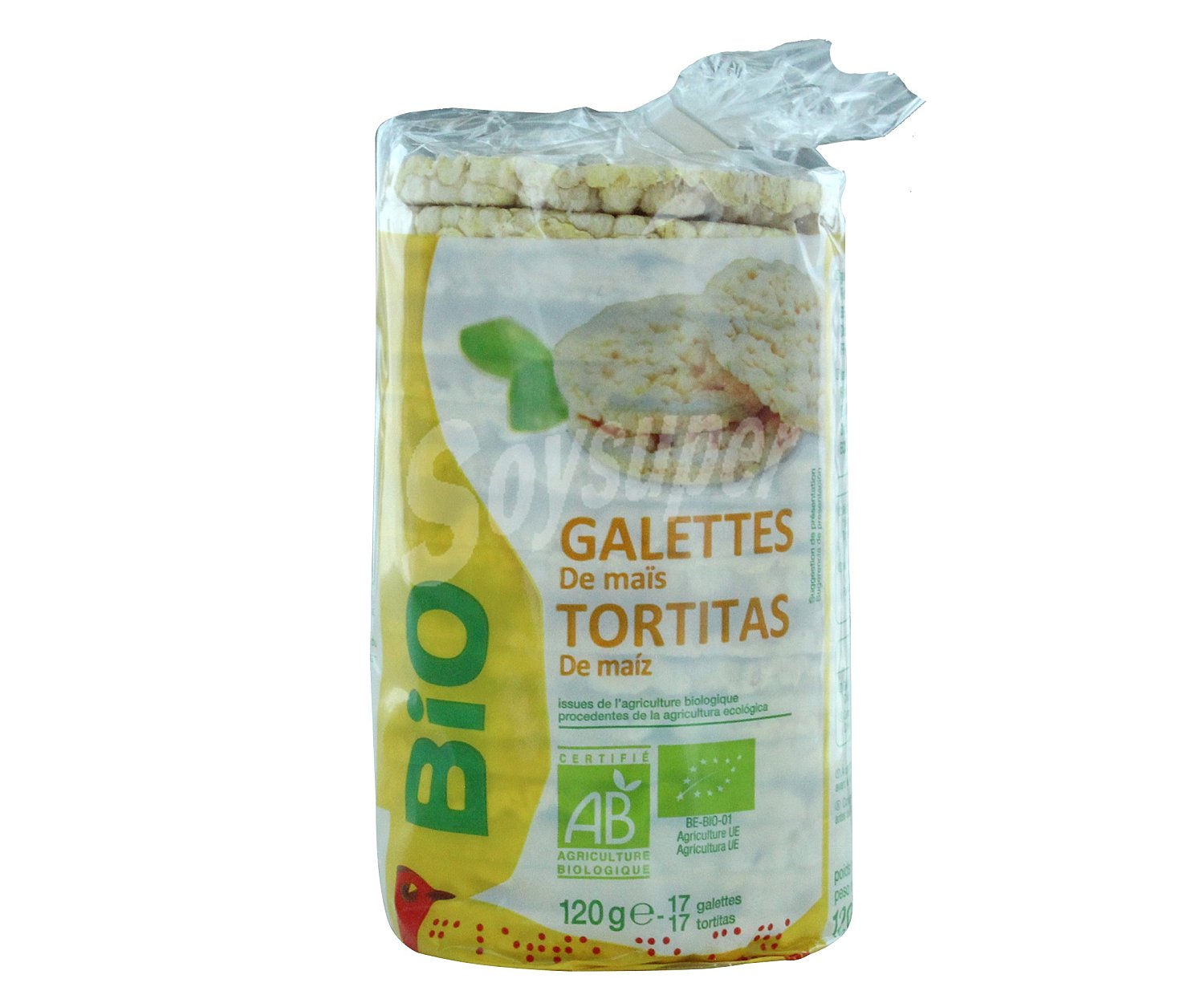 Tortitas de maíz ecológico