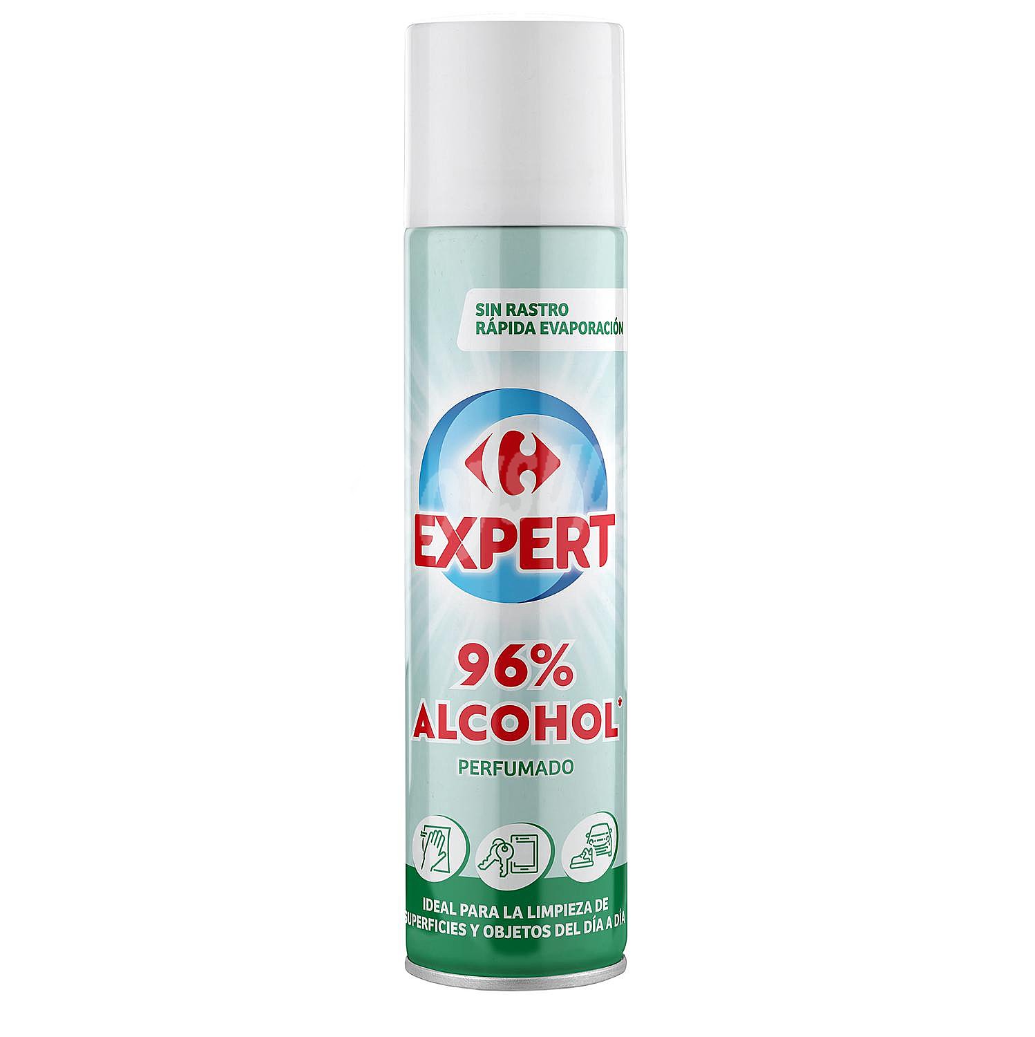 Alcohol 96% perfumado en spray limpiador superficies Expert Carrefour