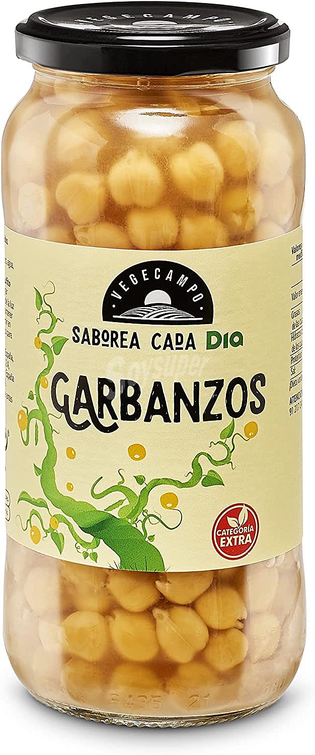 Garbanzos cocidos extra Vegecampo