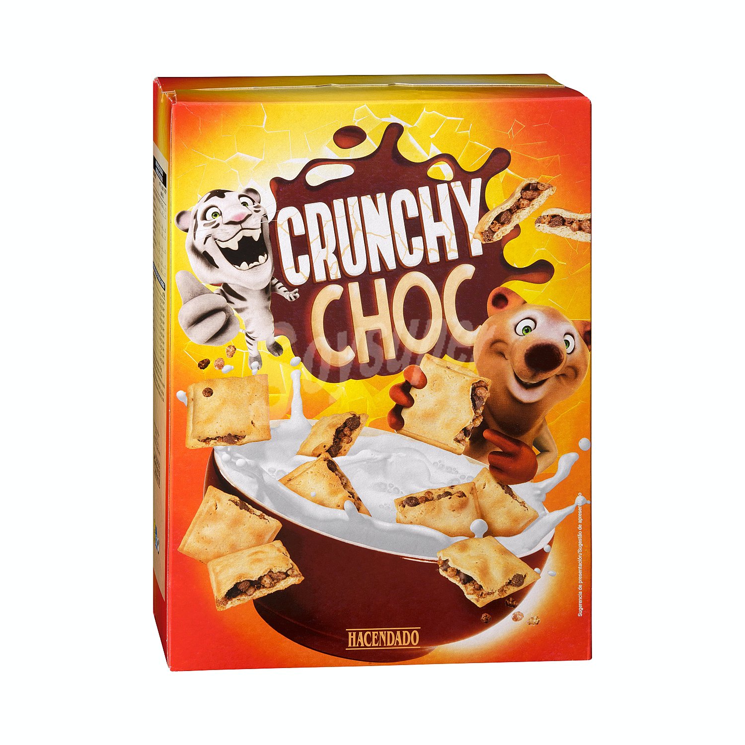 Galleta rellena cereales con chocolate (crunchy choc)